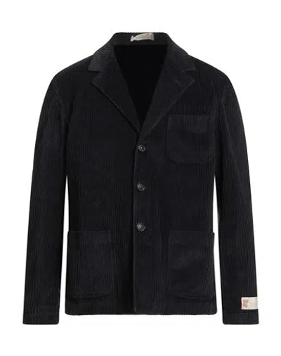 MASSIMO ALBA MASSIMO ALBA MAN BLAZER MIDNIGHT BLUE SIZE 46 COTTON, ELASTANE