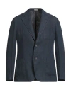 Massimo Alba Man Blazer Midnight Blue Size 46 Linen