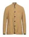 Massimo Alba Man Blazer Mustard Size 38 Linen In Brown