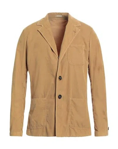 Massimo Alba Man Blazer Mustard Size 40 Cotton In Yellow