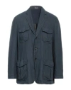 Massimo Alba Man Blazer Navy Blue Size 40 Linen