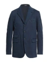 Massimo Alba Man Blazer Navy Size 44 Cotton, Cashmere, Elastane In Blue