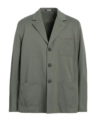 Massimo Alba Man Blazer Sage Green Size 44 Cotton
