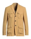 Massimo Alba Man Blazer Sand Size 42 Linen In Beige