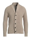 Massimo Alba Man Cardigan Beige Size M Cotton In Beige