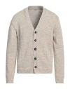 Massimo Alba Man Cardigan Beige Size Xxl Cotton In Beige