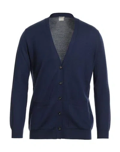 Massimo Alba Man Cardigan Blue Size M Cashmere