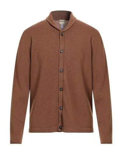 Massimo Alba Man Cardigan Brown Size L Cashmere