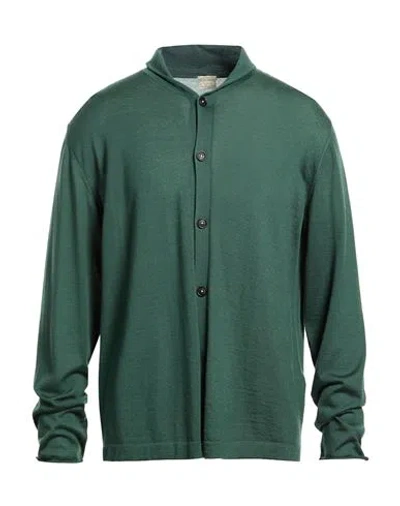 Massimo Alba Man Cardigan Dark Green Size Xl Cashmere