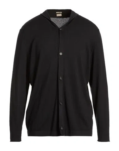 Massimo Alba Man Cardigan Midnight Blue Size L Cashmere In Black