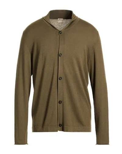 Massimo Alba Man Cardigan Military Green Size L Cashmere