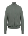 Massimo Alba Man Cardigan Military Green Size Xl Cashmere