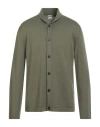 Massimo Alba Man Cardigan Military Green Size Xl Wool In Green