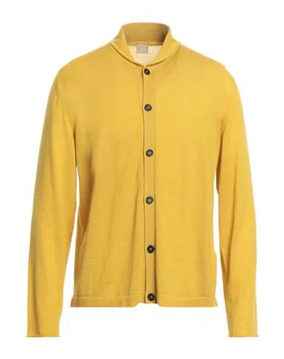 Massimo Alba Man Cardigan Yellow Size Xl Cashmere
