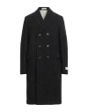 Massimo Alba Man Coat Black Size 44 Acrylic, Polyester, Wool, Silk In Black