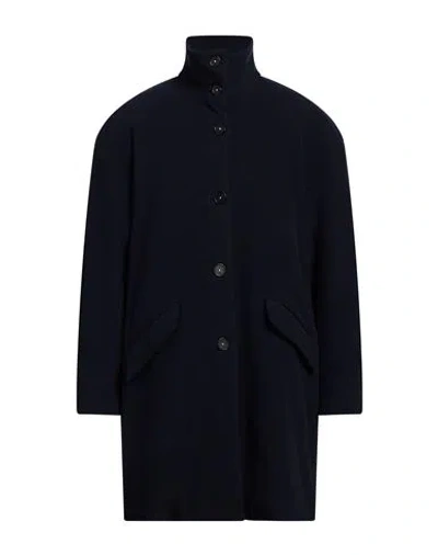 Massimo Alba Man Coat Navy Blue Size L Wool