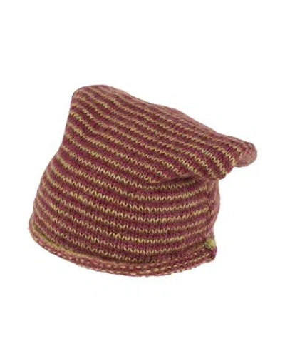 Massimo Alba Man Hat Fuchsia Size Onesize Mohair Wool, Silk In Pink