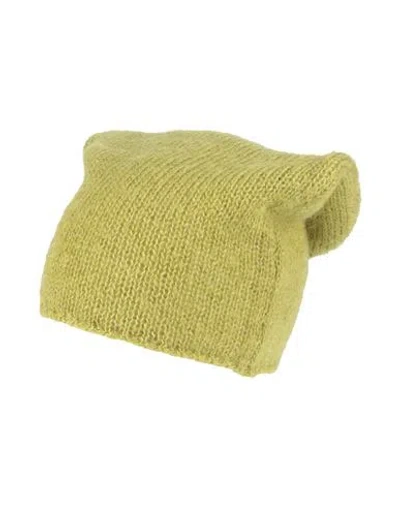 Massimo Alba Man Hat Green Size Onesize Mohair Wool, Silk