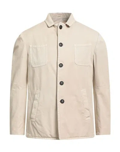 Massimo Alba Man Jacket Beige Size 48 Cotton