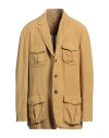 Massimo Alba Man Jacket Marigold Size 46 Linen In Yellow