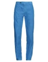 Massimo Alba Man Pants Azure Size 32 Cotton In Blue