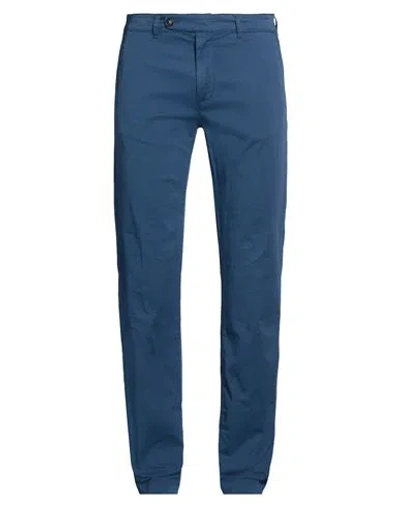 Massimo Alba Man Pants Blue Size 40 Cotton, Elastane