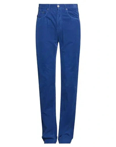 Massimo Alba Man Pants Bright Blue Size 31 Cotton