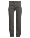 Massimo Alba Man Pants Dark Brown Size 42 Cotton, Hemp In Gray