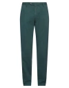 Massimo Alba Man Pants Emerald Green Size 40 Cotton, Cashmere, Elastane In Green