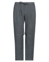 Massimo Alba Man Pants Lead Size Xl Linen In Grey