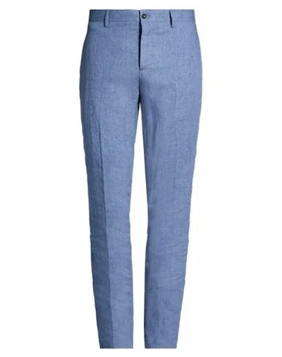 Massimo Alba Man Pants Light Blue Size 40 Linen