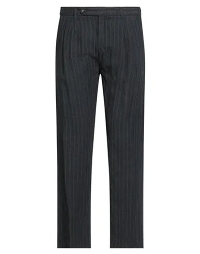 Massimo Alba Man Pants Midnight Blue Size 40 Linen