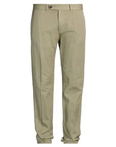 Massimo Alba Man Pants Military Green Size 38 Cotton, Linen