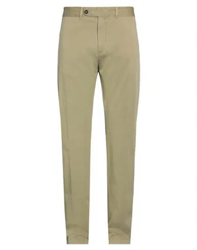 Massimo Alba Man Pants Military Green Size 34 Cotton, Elastane In Green