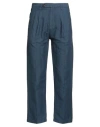 Massimo Alba Man Pants Navy Size 40 Linen, Cotton In Blue