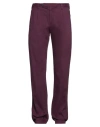 Massimo Alba Man Pants Purple Size 34 Cotton, Cashmere, Elastane