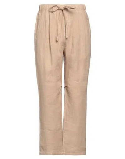 Massimo Alba Man Pants Sand Size L Linen In Beige