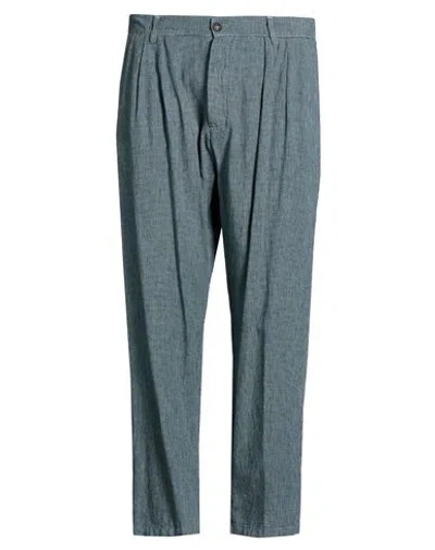 Massimo Alba Man Pants Sky Blue Size 36 Cotton, Linen, Elastane