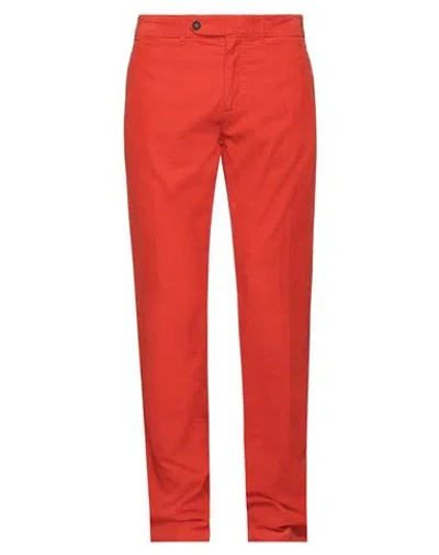 Massimo Alba Man Pants Tomato Red Size 36 Cotton