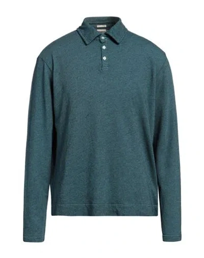 Massimo Alba Man Polo Shirt Deep Jade Size L Cotton, Polyester In Green