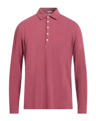 Massimo Alba Man Polo Shirt Garnet Size Xxl Cotton In Pink