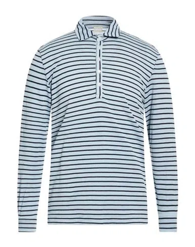 Massimo Alba Man Polo Shirt Light Blue Size Xxl Cotton, Linen
