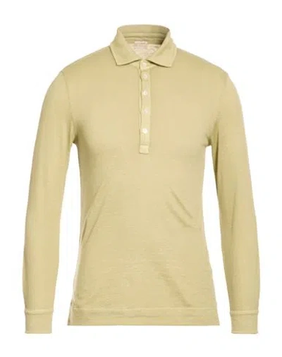 Massimo Alba Man Polo Shirt Sage Green Size Xxl Linen, Cotton