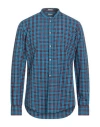 Massimo Alba Man Shirt Azure Size M Cotton, Polyester In Blue
