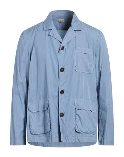 Massimo Alba Man Shirt Azure Size Xl Cotton In Blue