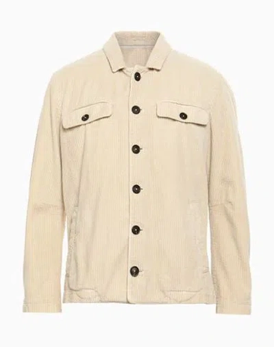 Massimo Alba Man Shirt Beige Size 42 Cotton In Neutral