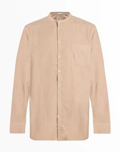 Massimo Alba Man Shirt Beige Size Xl Cotton In Pink