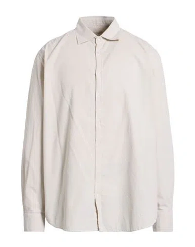 Massimo Alba Man Shirt Beige Size Xl Cotton In Neutral