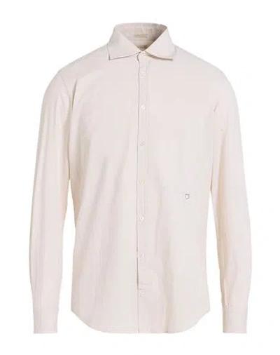Massimo Alba Man Shirt Beige Size Xxl Cotton In Neutral