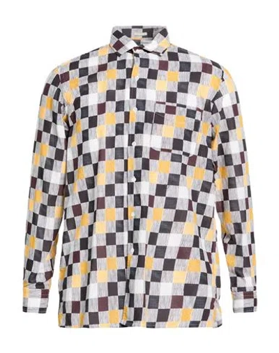 Massimo Alba Man Shirt Black Size M Cotton In Multi